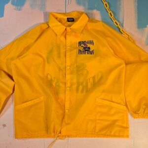 VTG University Kansas Coach Jacket Nemesis 90s Varsity Sports Event Staff Sz XL‎
